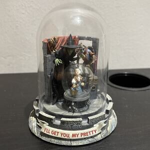 Vintage Wizard of Oz Glass Dome Music Box "I'll Get You, My Pretty" L.E. WORKING